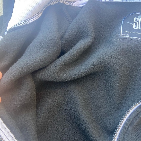 Swift PacSun Black White Zip Up Hooded Sweatshirt - Picture 9 of 9